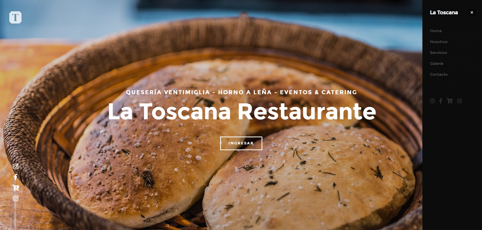 Portada principal del sitio La Toscana Restaurante